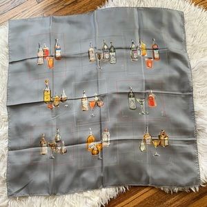 Vintage Silk Cocktail Scarf